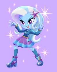 Size: 946x1200 | Tagged: safe, artist:binco_293, character:trixie, species:eqg human, g4, solo, sparkles