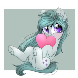 Size: 1200x1200 | Tagged: safe, artist:splashofsweet, character:marble pie, species:earth pony, species:pony, g4, cute, ear fluff, heart, solo