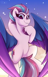 Size: 750x1200 | Tagged: safe, artist:shadowreindeer, character:zipp storm, species:pegasus, species:pony, g5, colored wings, cutie mark, solo, unshorn fetlocks, wings