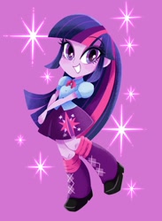Size: 879x1200 | Tagged: safe, artist:binco_293, character:twilight sparkle, species:eqg human, g4, solo, sparkles