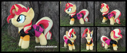 Size: 1920x799 | Tagged: safe, artist:peruserofpieces, character:sunset shimmer, species:pony, species:unicorn, g4, my little pony:equestria girls, clothing, collage, cute, equestria girls outfit, photo, plushie, solo, toy