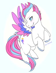 Size: 900x1159 | Tagged: safe, artist:dustedpeach, character:zipp storm, species:pegasus, species:pony, g5, colored wings, cutie mark, solo, unshorn fetlocks, wings