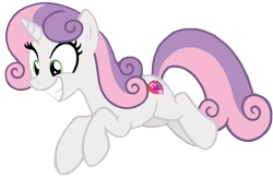 Size: 2985x1946 | Tagged: safe, artist:sebaslovetwilight, character:sweetie belle, species:pony, species:unicorn, episode:growing up is hard to do, g4, my little pony: friendship is magic, cutie mark, digital art, female, high res, jumping, mare, older, older sweetie belle, simple background, smiling, solo, the cmc's cutie marks, transparent background, vector