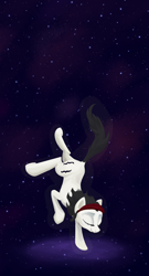 Size: 936x1728 | Tagged: safe, artist:pashoo, oc, oc only, species:earth pony, species:pony, g4, cutie mark, dreaming, hairband, sleeping, space, stars