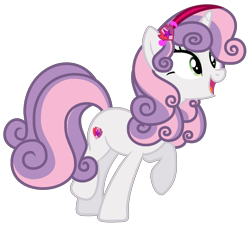 Size: 1529x1387 | Tagged: safe, artist:whiteplumage233, character:sweetie belle, species:pony, species:unicorn, g4, cutie mark, female, hairband, mare, older, older sweetie belle, simple background, solo, the cmc's cutie marks, transparent background
