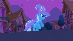 Size: 1280x720 | Tagged: safe, edit, edited screencap, editor:mlpfun, screencap, character:trixie, species:pony, species:unicorn, episode:magic duel, episode:outtakes, g4, my little pony: equestria girls, my little pony: friendship is magic, animated, blooper, cape, clothing, female, fuck, hat, majestic as fuck, my little pony after dark, solo, sound, sound edit, tripsie, trixie's cape, trixie's hat, vulgar, webm, wizard hat
