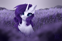Size: 1095x730 | Tagged: safe, artist:elektra-gertly, character:rarity, species:pony, species:unicorn, g4, :3, big lips, chest fluff, commission, cute, ear fluff, female, looking at you, mare, raribetes, smiling, solo, your character here