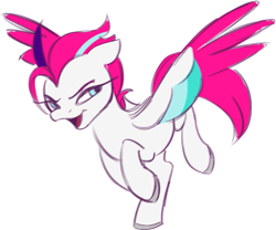 Size: 653x543 | Tagged: safe, artist:108fiona8fay, character:zipp storm, species:pegasus, species:pony, g5, colored wingtips, multicolored wings, simple background, solo, transparent background, wings