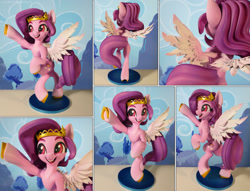 Size: 1280x978 | Tagged: safe, artist:chyvak, character:pipp petals, species:pegasus, species:pony, g5, circlet, pipp wings, solo, statue