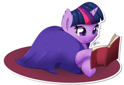 Size: 1538x1058 | Tagged: safe, artist:icy wings, character:twilight sparkle, species:alicorn, species:pony, g4, book, covers, reading, simple background, transparent background