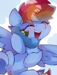Size: 913x1200 | Tagged: safe, artist:lexiedraw, character:rainbow dash, species:pegasus, species:pony, g4, cute, solo, telephone