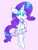 Size: 1105x1442 | Tagged: safe, artist:creepincrawl, character:rarity, species:anthro, species:unguligrade anthro, species:unicorn, g4, clothing, dress, ear piercing, female, jewelry, necklace, piercing, pink background, signature, simple background, solo