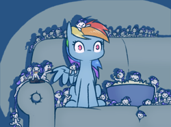 Size: 976x726 | Tagged: safe, artist:raridashdoodles, character:rainbow dash, character:rarity, species:pegasus, species:pony, species:unicorn, ship:raridash, g4, :<, :>, :c, :d, :o, c:, chibi, commonity, couch, cute, dashabetes, eating, eyes closed, female, food, frown, lesbian, mare, meme, micro, movie, multeity, no mouth, open mouth, ponies in food, popcorn, raribetes, rarimouse, shipping, sitting, size difference, smiling, spread wings, this is fine, tiny ponies, wat, wide eyes, wings