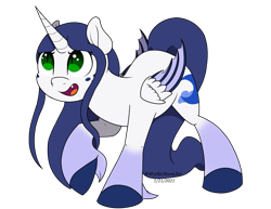 Size: 1920x1485 | Tagged: safe, artist:mythicmoonart, oc, oc:mythic moon, species:alicorn, species:bat pony, species:pony, g4, bat pony alicorn, bat wings, simple background, solo, transparent background, wings