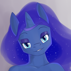 Size: 500x500 | Tagged: safe, character:princess luna, species:anthro, g4, avatar, lip bite, looking at you