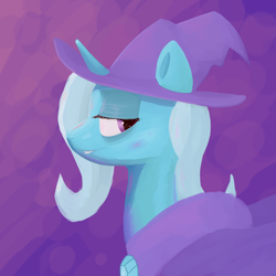 Size: 1000x1000 | Tagged: dead source, safe, artist:pashoo, character:trixie, species:pony, species:unicorn, g4, bust, female, mare, solo