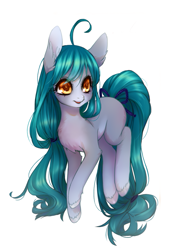 Size: 575x759 | Tagged: safe, alternate version, artist:perilune, oc, oc only, species:earth pony, species:pony, g4, cute, female, mare, simple background, solo, tail, white background