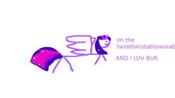 Size: 1920x1080 | Tagged: safe, artist:inthewind, character:twilight sparkle, character:twilight sparkle (alicorn), species:alicorn, species:pony, g4, female, shitposting, simple background, solo, white background