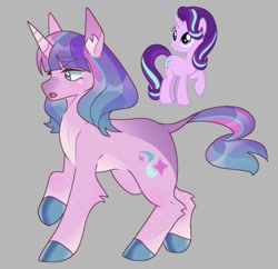 Size: 1200x1162 | Tagged: safe, artist:nakkipng, character:starlight glimmer, species:pony, species:unicorn, g4, alternate design, cutie mark, ear fluff, redesign, solo