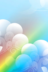 Size: 640x960 | Tagged: safe, artist:sambaneko, g4, license:cc-by-nc-nd, cloud, implied rainbow dash, no pony, phone wallpaper, rainbow, rainbow trail, sky