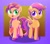 Size: 1200x1049 | Tagged: safe, artist:ketereissim, artist:ketereissm, character:scootaloo, character:sunny starscout, species:earth pony, species:pony, g4, g5, braid, cute, cutie mark, generation leap, hairband, simple background, smiling, spread wings, unshorn fetlocks, wings
