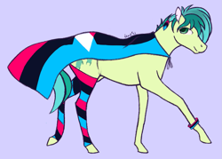 Size: 1199x860 | Tagged: safe, artist:temp, character:sandbar, species:earth pony, species:pony, g4, male, polyamory, pride, pride flag, pride month, shipping, solo, stallion