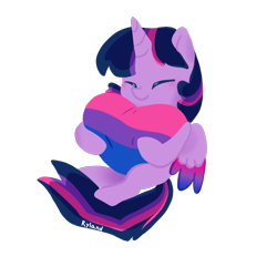 Size: 1500x1500 | Tagged: safe, artist:ryano-0, character:twilight sparkle, character:twilight sparkle (alicorn), species:alicorn, species:pony, g4, bilight sparkle, bisexual pride flag, colored wings, colored wingtips, eyes closed, female, heart, multicolored wings, pride, pride flag, simple background, solo, transparent background, wings