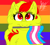Size: 1343x1200 | Tagged: safe, artist:jay_wackal, oc, oc:marmalade, species:pegasus, species:pony, g4, pride, pride flag, rainbow, transgender, transgender pride flag