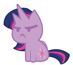 Size: 698x622 | Tagged: safe, artist:spacekitty, character:twilight sparkle, character:twilight sparkle (alicorn), species:alicorn, species:pony, g4, license:cc-by-nc-nd, angry, chibi, cute, cutie mark, female, frown, madorable, mare, simple background, solo, transparent background