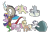 Size: 1050x707 | Tagged: safe, artist:sambaneko, character:applejack, character:discord, character:fluttershy, character:pinkamena diane pie, character:pinkie pie, character:rainbow dash, character:rarity, character:tom, character:twilight sparkle, character:twilight sparkle (unicorn), species:draconequus, species:earth pony, species:pegasus, species:pony, species:unicorn, g4, license:cc-by-nc-nd, applejack's hat, boulder, clothing, cowboy hat, digital art, discorded, female, flutterbitch, greedity, hat, liar face, liarjack, male, mare, rock, simple background, stetson, straight hair, transparent background, vector