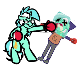 Size: 4000x3500 | Tagged: safe, artist:witchtaunter, character:lyra heartstrings, species:pony, species:unicorn, g4, angry, bipedal, boxing gloves, clip art, clothing, gloves, punching