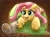 Size: 1890x1417 | Tagged: safe, artist:dandy, character:fluttershy, species:pegasus, species:pony, newbie artist training grounds, g4, acorn, atg 2021, blushing, burrow, cute, female, grass, heart eyes, mare, open mouth, shyabetes, smiling, solo, squirrel, wingding eyes