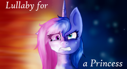 Size: 1000x542 | Tagged: dead source, safe, artist:adlain-arts, artist:starbixio, character:princess celestia, character:princess luna, species:alicorn, species:pony, g4, bust, duality, lullaby for a princess