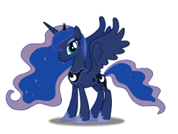 Size: 320x240 | Tagged: dead source, safe, anonymous artist, character:princess luna, species:alicorn, species:pony, g4, animated, animated png, female, mare, simple background, solo, transparent background