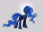 Size: 1280x921 | Tagged: safe, artist:teaflower300, character:princess luna, species:alicorn, species:pony, g4, looking up, princess luna's cutie mark, simple background, smirk, solo, sparkles