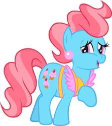 Size: 900x1011 | Tagged: safe, artist:shelltoontv, character:cup cake, species:earth pony, species:pony, g4, digital art, female, vector