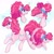 Size: 2048x2048 | Tagged: safe, artist:turtletroutstudios, character:pinkie pie, species:earth pony, species:pony, g4, abstract background, alternate hairstyle, bust, female, looking at you, looking up, mare, one eye closed, profile, simple background, smiling, solo, three quarter view, watermark, wink