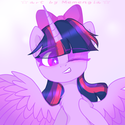 Size: 1024x1024 | Tagged: source needed, safe, artist:memengla, character:twilight sparkle, character:twilight sparkle (alicorn), species:alicorn, species:pony, g4, sparkly eyes