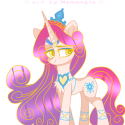 Size: 1024x1024 | Tagged: source needed, safe, artist:memengla, character:princess amore, species:pony, species:unicorn, g4