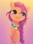Size: 880x1200 | Tagged: safe, artist:saphira_pone, character:sunny starscout, species:earth pony, species:pony, g5, badge, blushing, braid, bust, cute, female, gradient background, mare, raised hoof, simple background, smiling, solo, sunnybetes