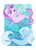 Size: 6392x8948 | Tagged: safe, artist:illumnious, character:starlight glimmer, character:trixie, species:pony, species:seapony (g4), species:unicorn, g4, blue mane, bubble, dorsal fin, eyes closed, female, fish tail, flowing tail, horn, ocean, open mouth, purple eyes, purple mane, seaponified, seapony starlight glimmer, seapony trixie, species swap, tail, underwater, water