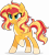 Size: 4409x4848 | Tagged: safe, artist:pumpkinpieforlife, character:sunset shimmer, species:pony, species:unicorn, g4, my little pony: the movie (2017), my little pony:equestria girls, absurd resolution, alternate design, coat markings, digital art, freckles, messy mane, movie accurate, pale belly, raised hoof, simple background, socks (coat marking), solo, style emulation, transparent background, vector