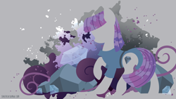 Size: 3840x2160 | Tagged: safe, artist:sambaneko, character:maud pie, species:earth pony, species:pony, g4, license:cc-by-nc-nd, abstract background, clothing, cutie mark, digital art, dress, female, mare, silhouette, solo, vector