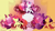 Size: 3840x2160 | Tagged: safe, artist:sambaneko, character:apple bloom, character:scootaloo, character:sweetie belle, species:earth pony, species:pegasus, species:pony, species:unicorn, g4, license:cc-by-nc-nd, abstract background, apple bloom's bow, apple family member, bow, cutie mark, cutie mark crusaders, digital art, female, females only, filly, hair bow, open mouth, silhouette, spread wings, the cmc's cutie marks, trio, trio female, vector, wings, young