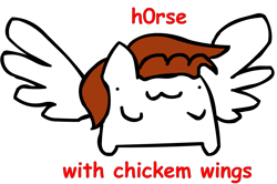 Size: 1283x854 | Tagged: safe, artist:riddleoflightning, oc, oc only, oc:sunchaser, species:pegasus, species:pony, g4, bean pony, bipedal, comic sans, spread wings, text, transparent background