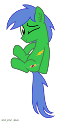 Size: 1009x2021 | Tagged: safe, artist:s-class-destroyer, oc, oc only, species:earth pony, species:pony, g4, digital art, male, one eye closed, solo, solo male, vector, wink, winking at you, ych result