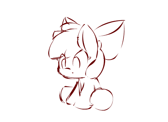 Size: 550x400 | Tagged: safe, artist:arielsbx, character:apple bloom, species:earth pony, species:pony, g4, adorabloom, animated, apple family member, cute, female, filly, gif, lineart, loop, monochrome, no pupils, no tail, perfect loop, simple background, sleepy, solo, white background, young
