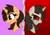 Size: 581x404 | Tagged: safe, artist:lynnthenerdkitty, oc, oc:small brooke, species:pony, species:unicorn, g4, both sides