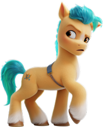Size: 5031x6182 | Tagged: safe, official, character:hitch trailblazer, species:earth pony, species:pony, g5, my little pony: a new generation, absurd resolution, blaze (coat marking), hitch is not amused, male, simple background, solo, stallion, transparent background, unamused
