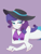 Size: 1620x2160 | Tagged: safe, artist:haibaratomoe, character:rarity, species:eqg human, equestria girls:forgotten friendship, g4, my little pony: equestria girls, my little pony:equestria girls, bikini, blushing, breasts, busty rarity, clothing, eye clipping through hair, eyebrows, eyebrows visible through hair, female, hat, looking at you, purple background, simple background, smiling, smiling at you, solo, sun hat, swimsuit